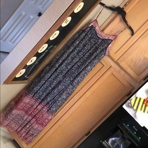 Navy/pink/coral dress